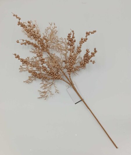 Follaje Con Berries 59Cm Dorado